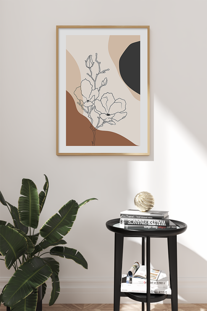 Blooming Line Art Print
