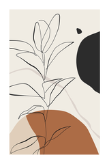 Leaf Line Poster