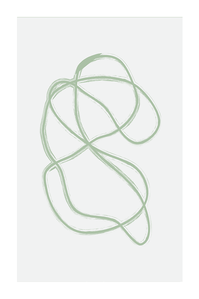 Green Curve Poster