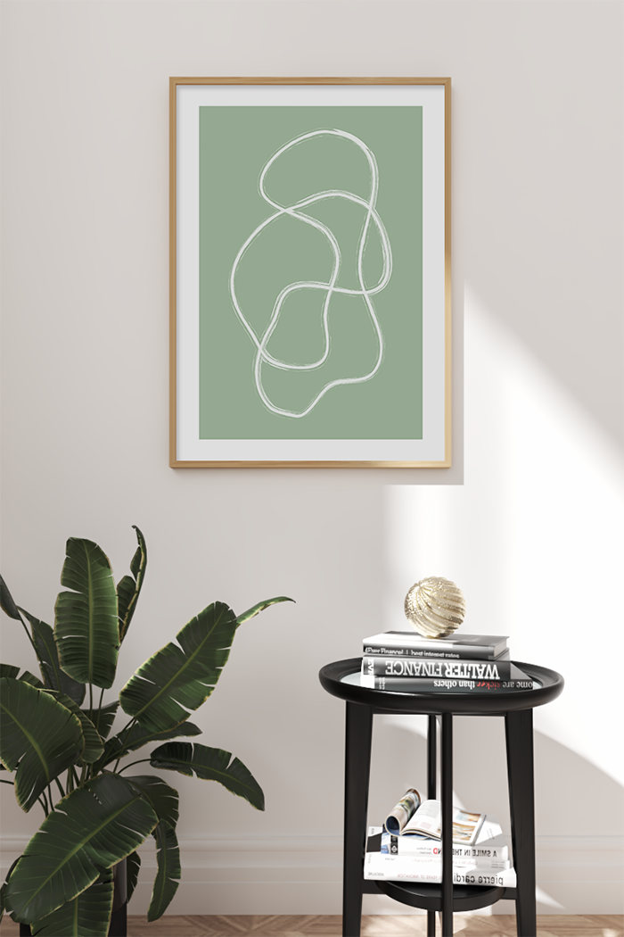 Curved Line Poster No.2