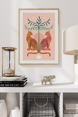 Leopard Illustration Poster