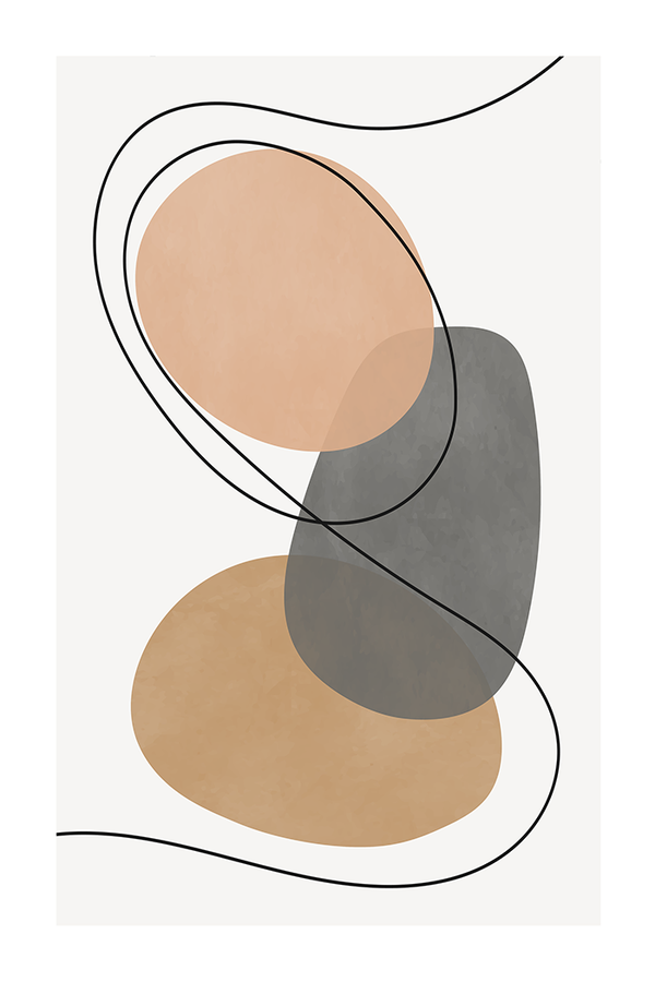 Neutral Abstract Poster
