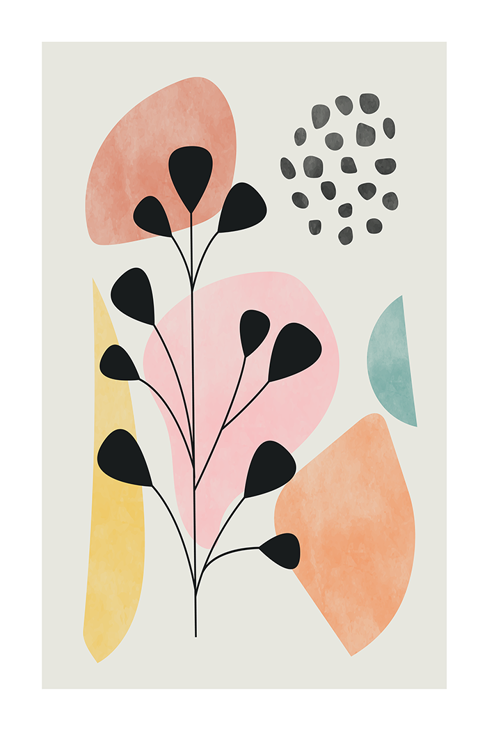 Pastel Botanical Illustration Print