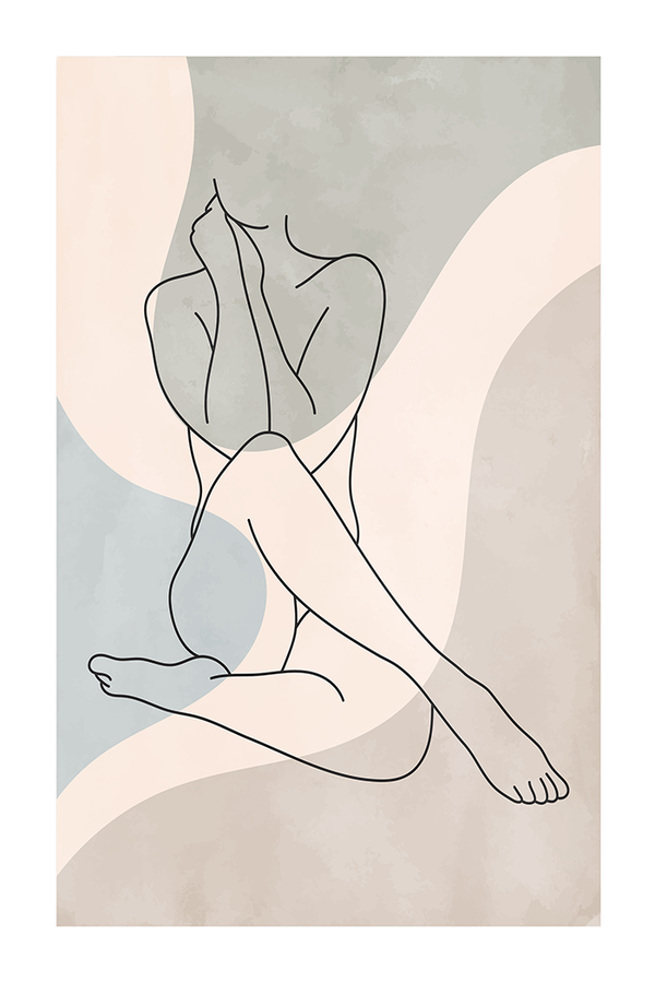 Nude Line Art Print
