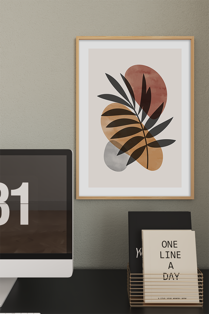 Abstract Leaf Art Print