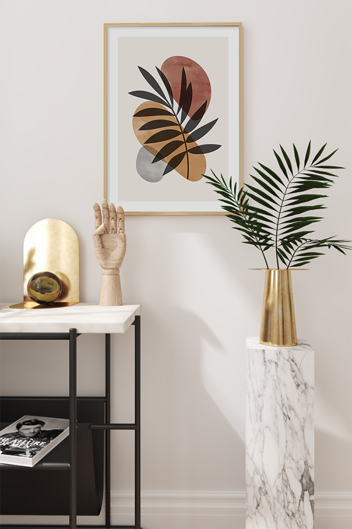 Abstract Leaf Art Print