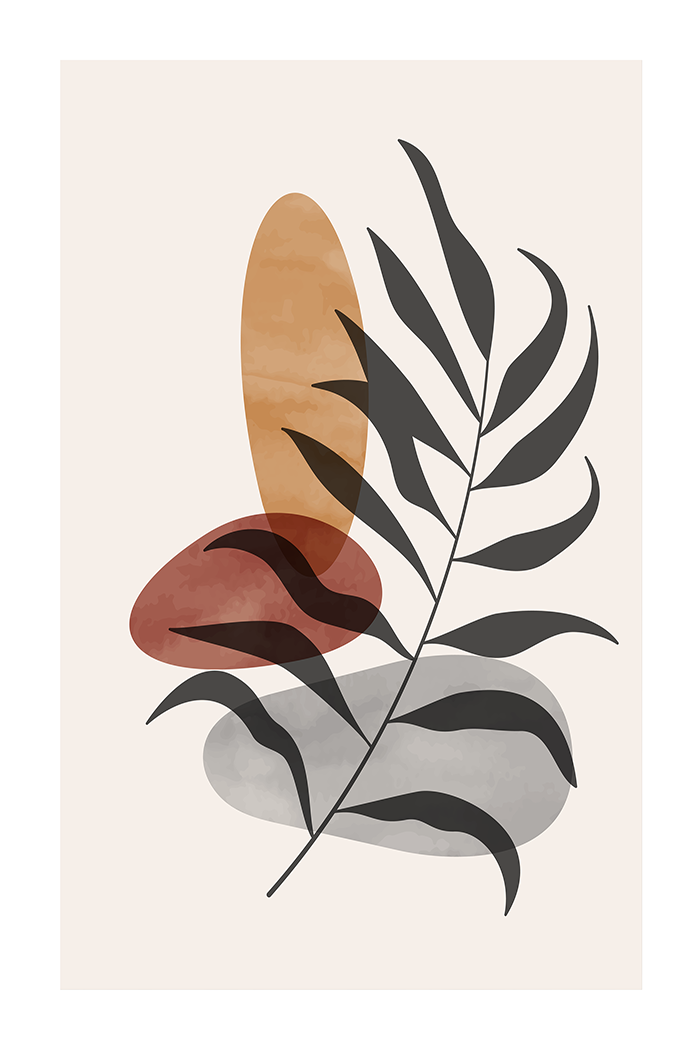 Abstract Leaf Art Print No.3