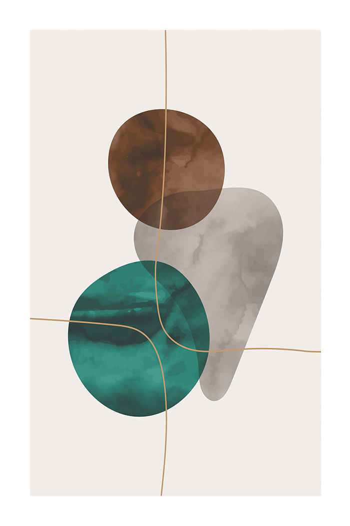 Abstract Shapes Poster No.3