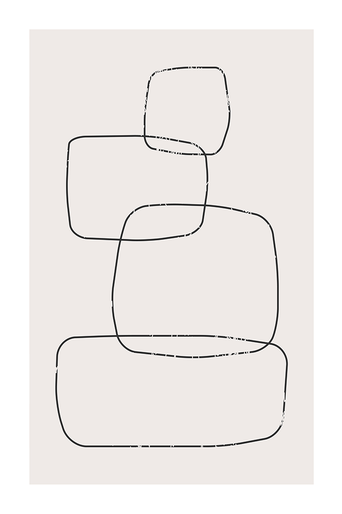 Minimalist Line Art No.1 Poster