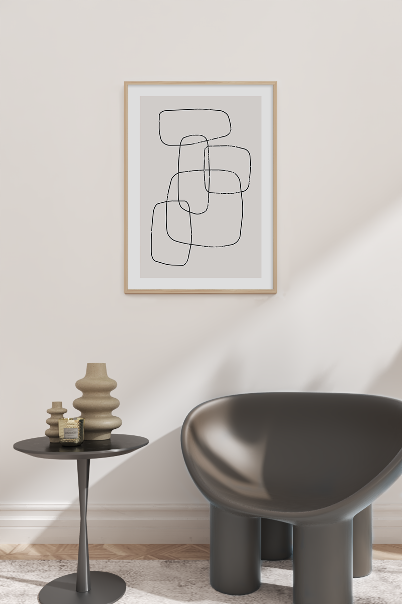 Minimalist Line Art No.2 Poster