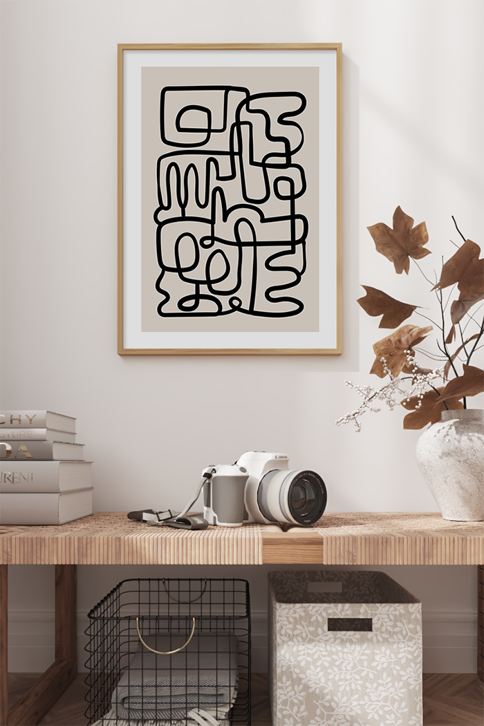 Black Curves Poster