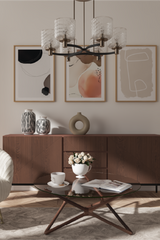 Black and White Abstract Shape Poster