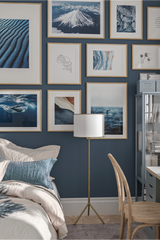 Abstract Golden Blue Poster