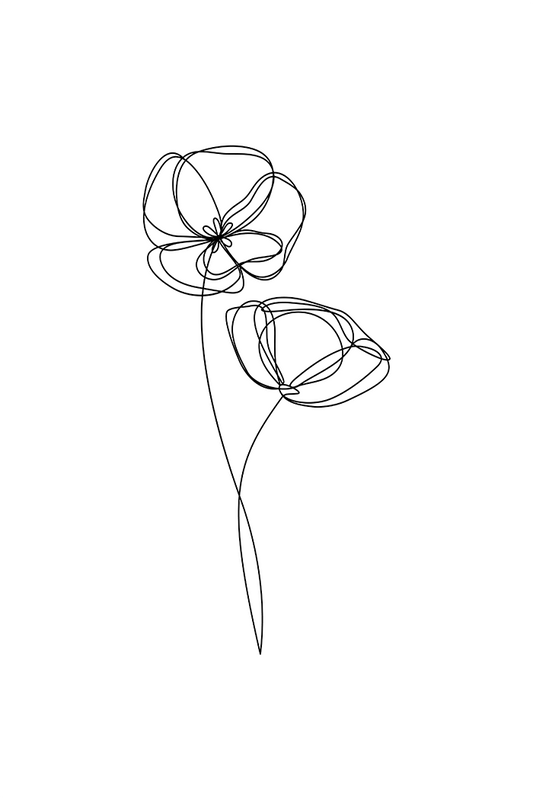 Lucky Clover Line Art