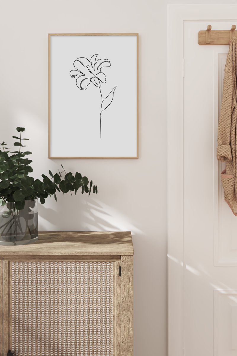 Flower One Line Art
