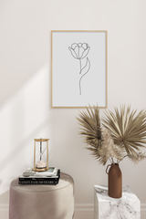Flower One Line Art No.2