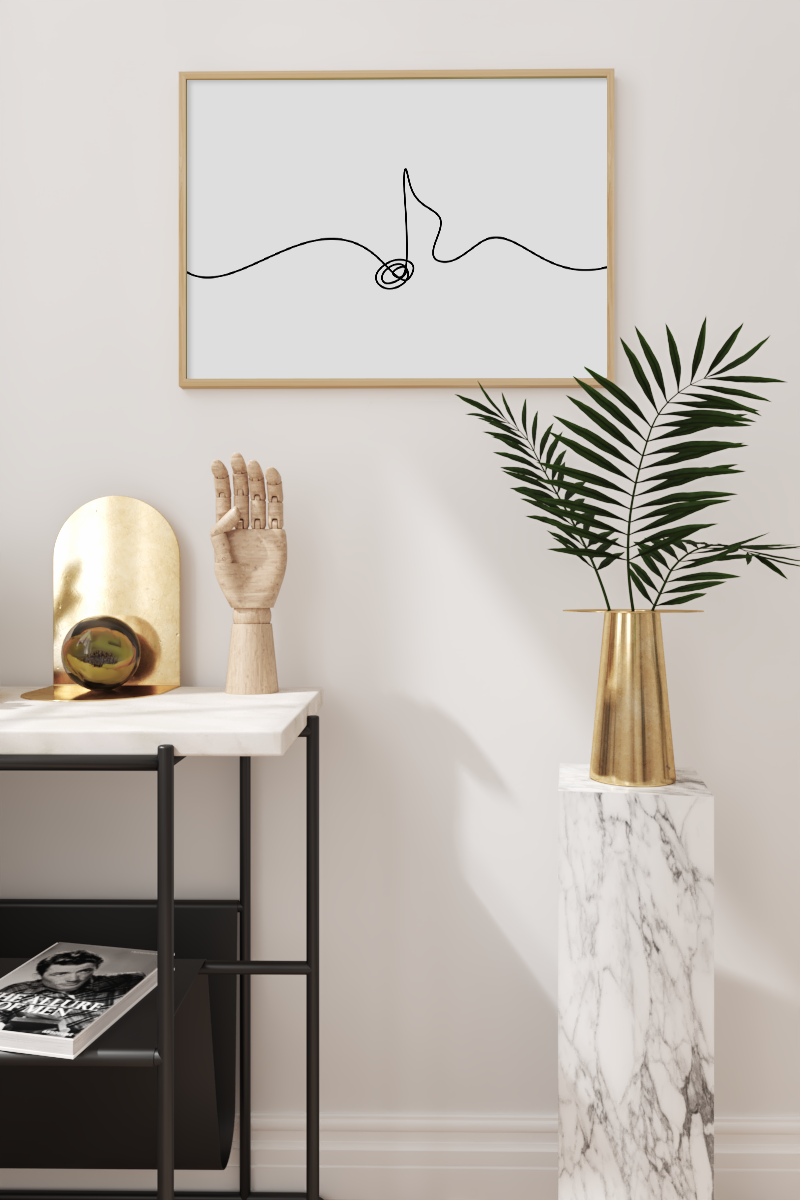 Music Line Art Poster