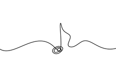 Music Line Art Poster