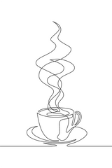 Minimalist Coffee Line Art Poster