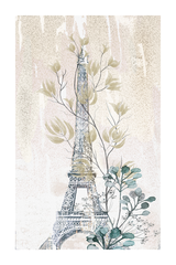 Paris Eiffel Tower Painting Poster