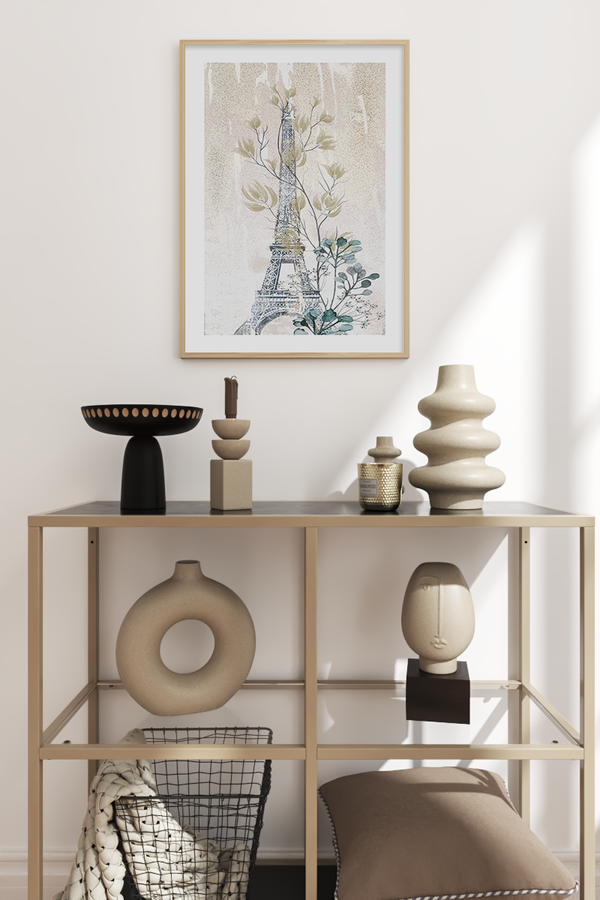 Paris Eiffel Tower Painting Poster