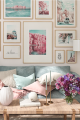 Santorini Flower Door Poster