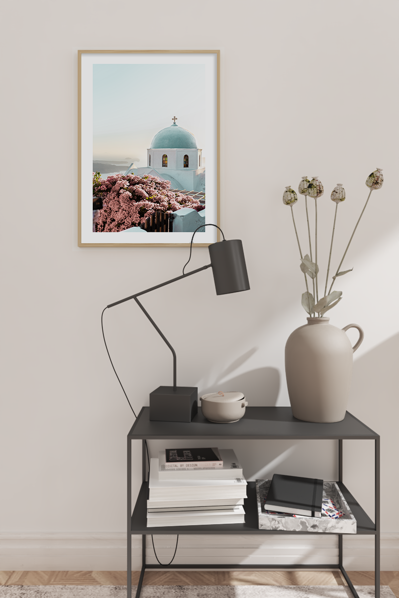 Santorini Scenery View Poster