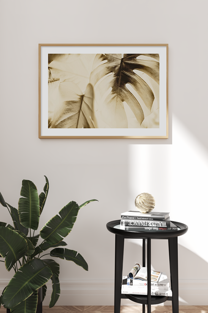 Golden Palm Close Up Poster No.2