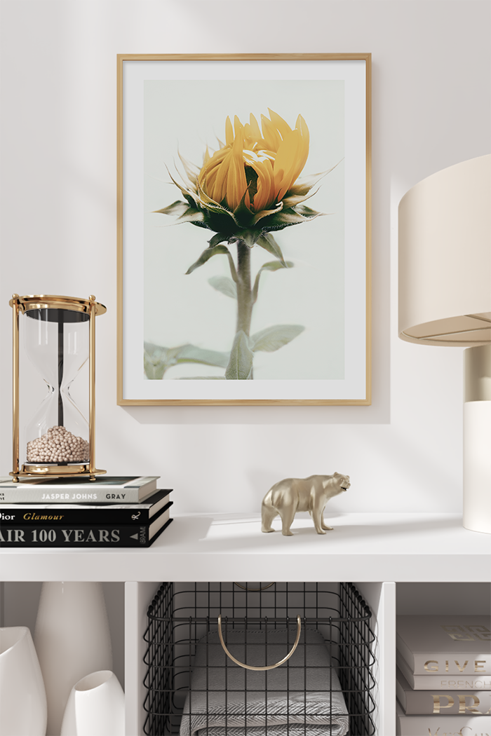 Sunflower Bud Poster