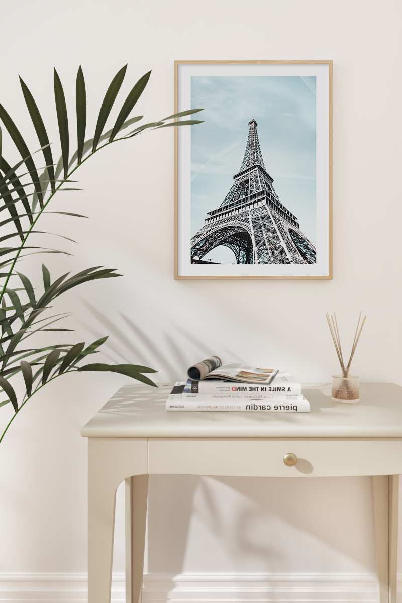 Blue Eiffel Tower Poster