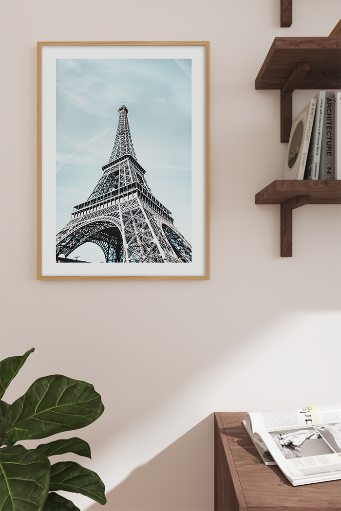 Blue Eiffel Tower Poster