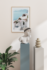 Seaside Santorini Poster