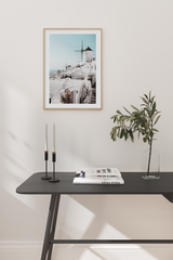 Santorini Architecture Poster