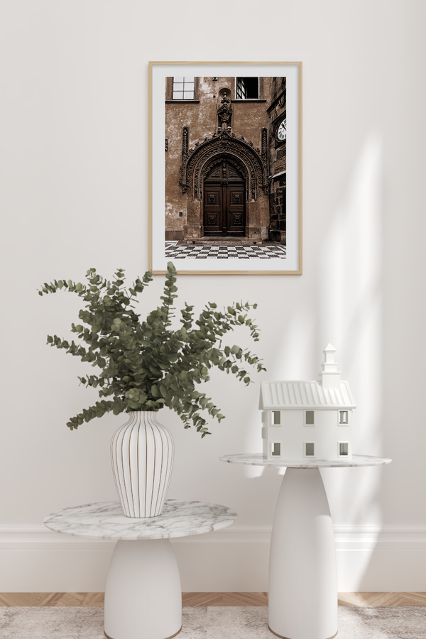 Dark Brown Door Poster