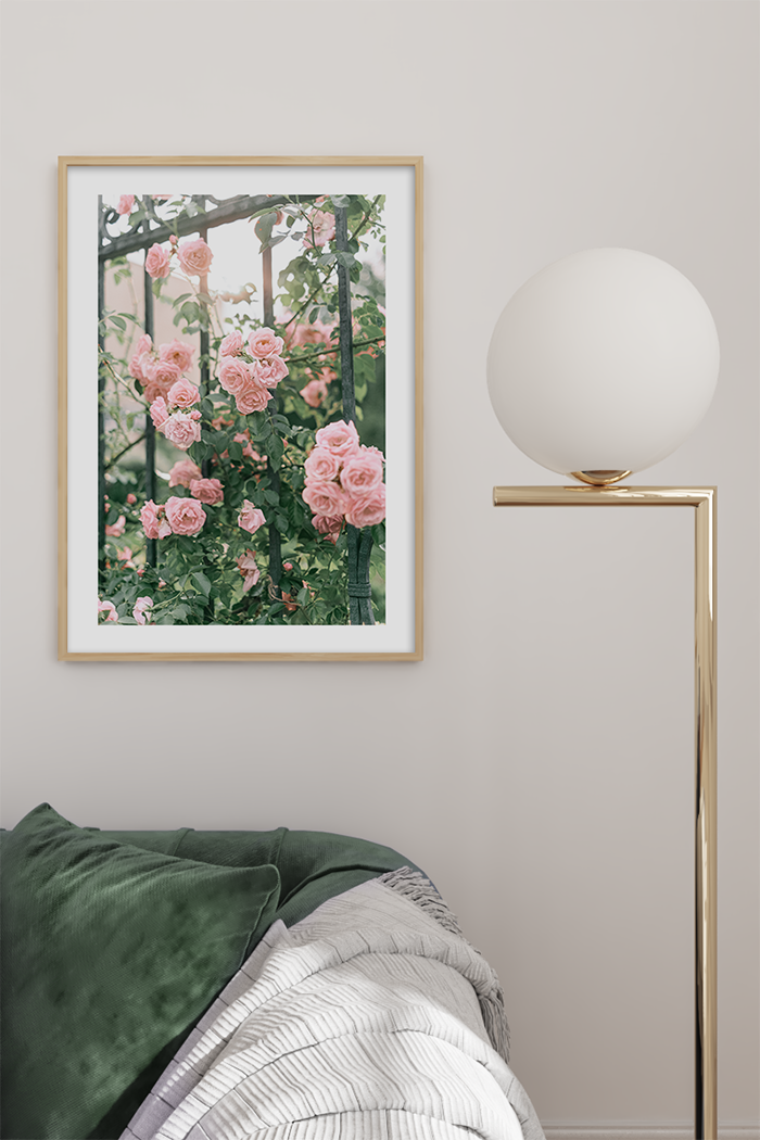 Fence Flower Poster