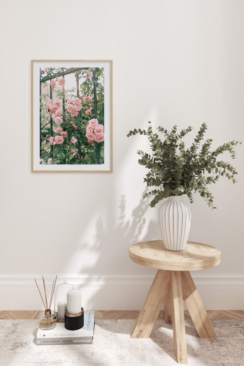 Fence Flower Poster