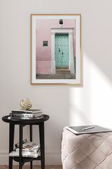 Mint Green Door Poster