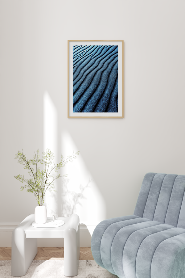 Blue Sand Dunes Poster