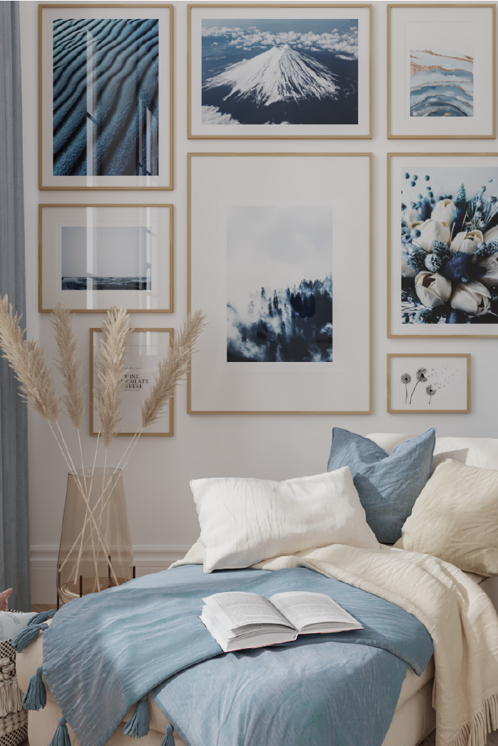Blue Sand Dunes Poster