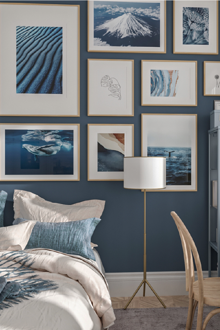 Blue Sand Dunes Poster