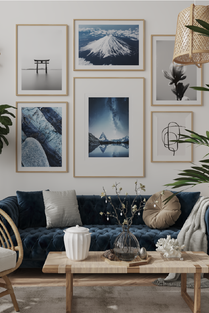 Abstract Blue Poster