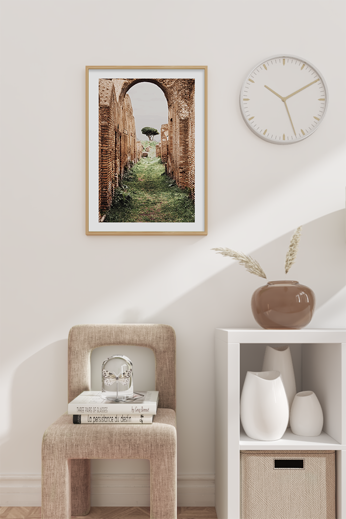 Green Path of Stone Arch Poster