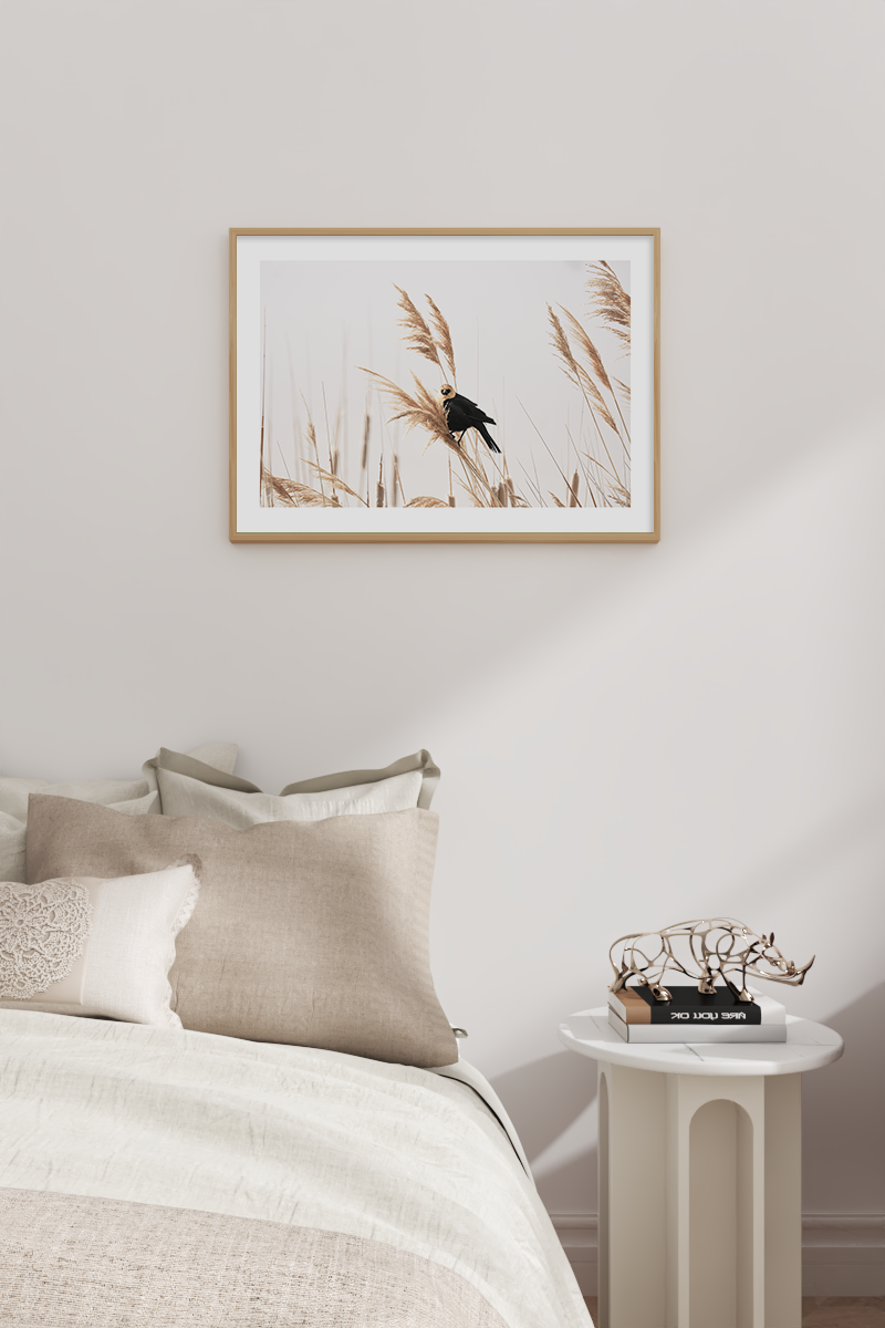 A Bird in Grass Poster