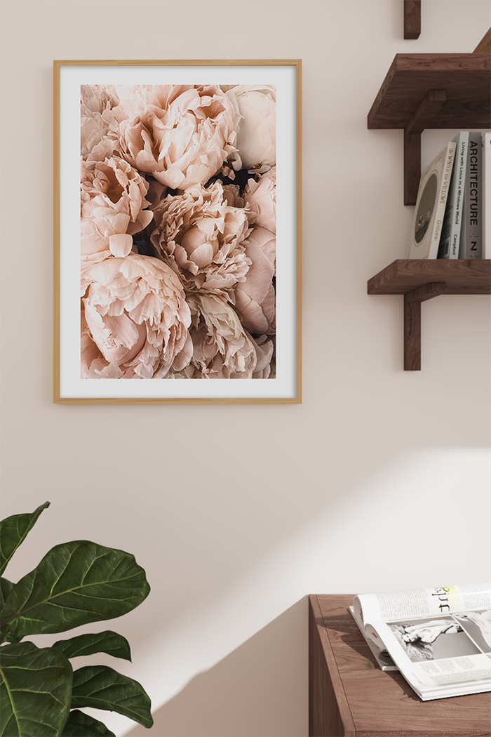 Brown Flowers Poster
