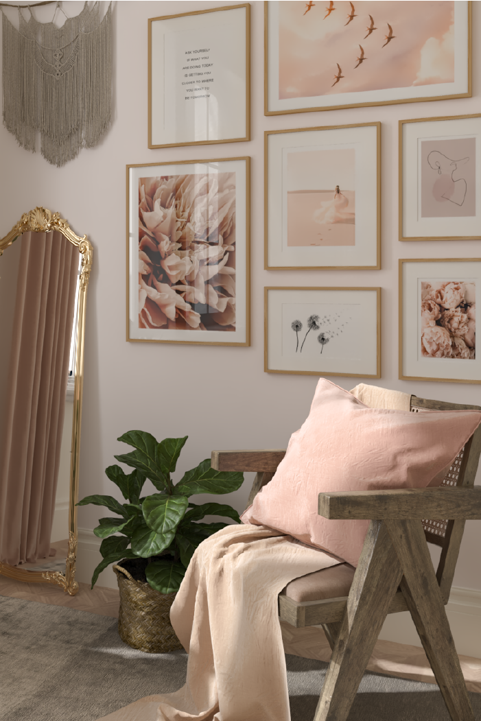 Brown Flowers Poster