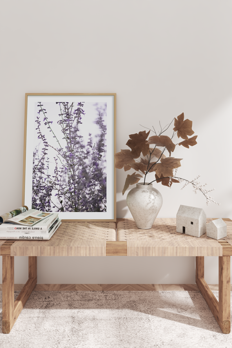 Lavender Close Up Poster