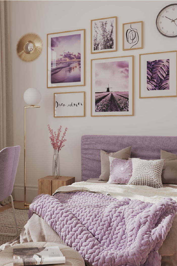 Lavender Close Up Poster