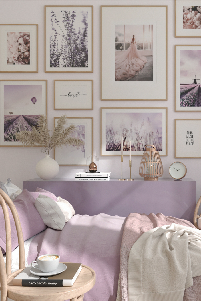 Lavender Close Up Poster