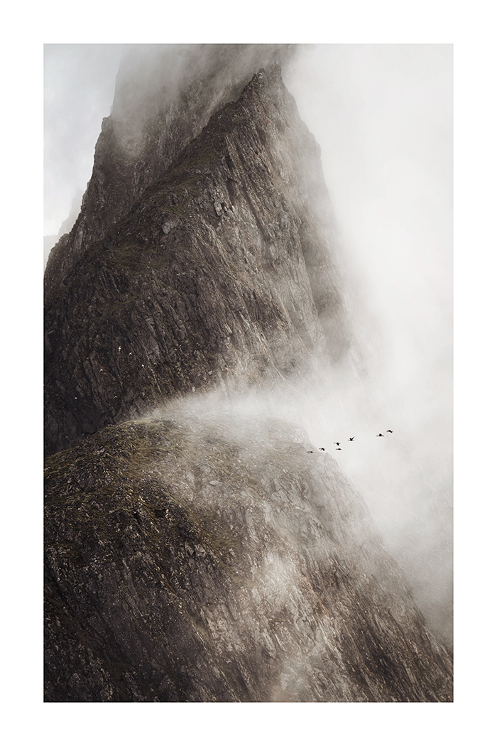 Misty Cliff Photo Picture