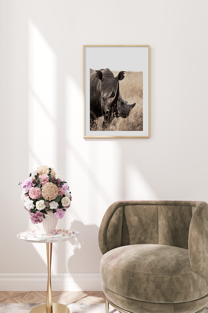 Black Rhino Poster